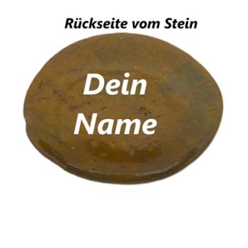 Rückseite vom Stein mit Name personalisierbar